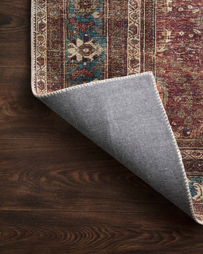 product image for Layla Rug in Brick & Blue by Loloi II 14