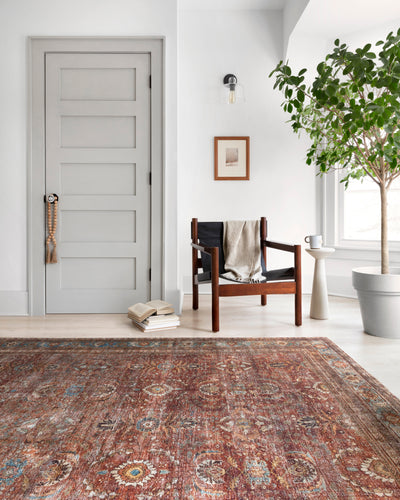 product image for Layla Rug in Brick & Blue by Loloi II 60