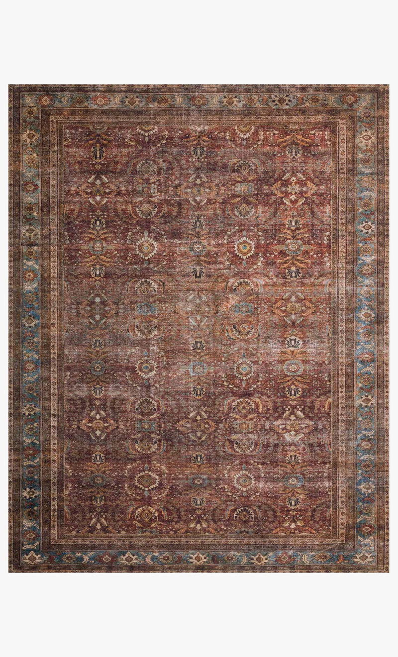 media image for Layla Rug in Brick & Blue by Loloi II 217