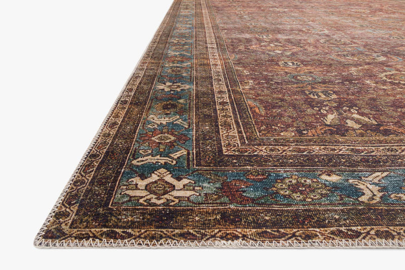 media image for Layla Rug in Brick & Blue by Loloi II 246