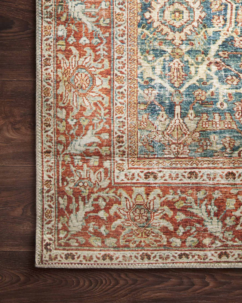 media image for Layla Rug in Ocean & Rust by Loloi II 293