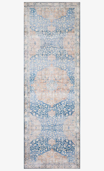 product image for Layla Rug in Blue & Tangerine by Loloi II 56
