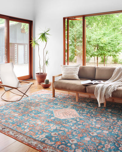 product image for Layla Rug in Marine / Clay by Loloi II 8