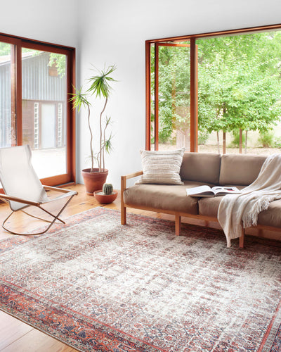 product image for Layla Rug in Ivory / Brick by Loloi II 92