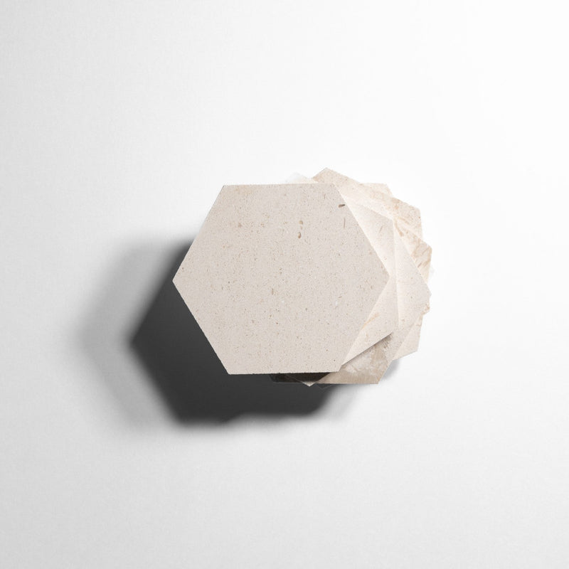media image for crema 5 hexagon tile by burke decor lc5hx 3 239