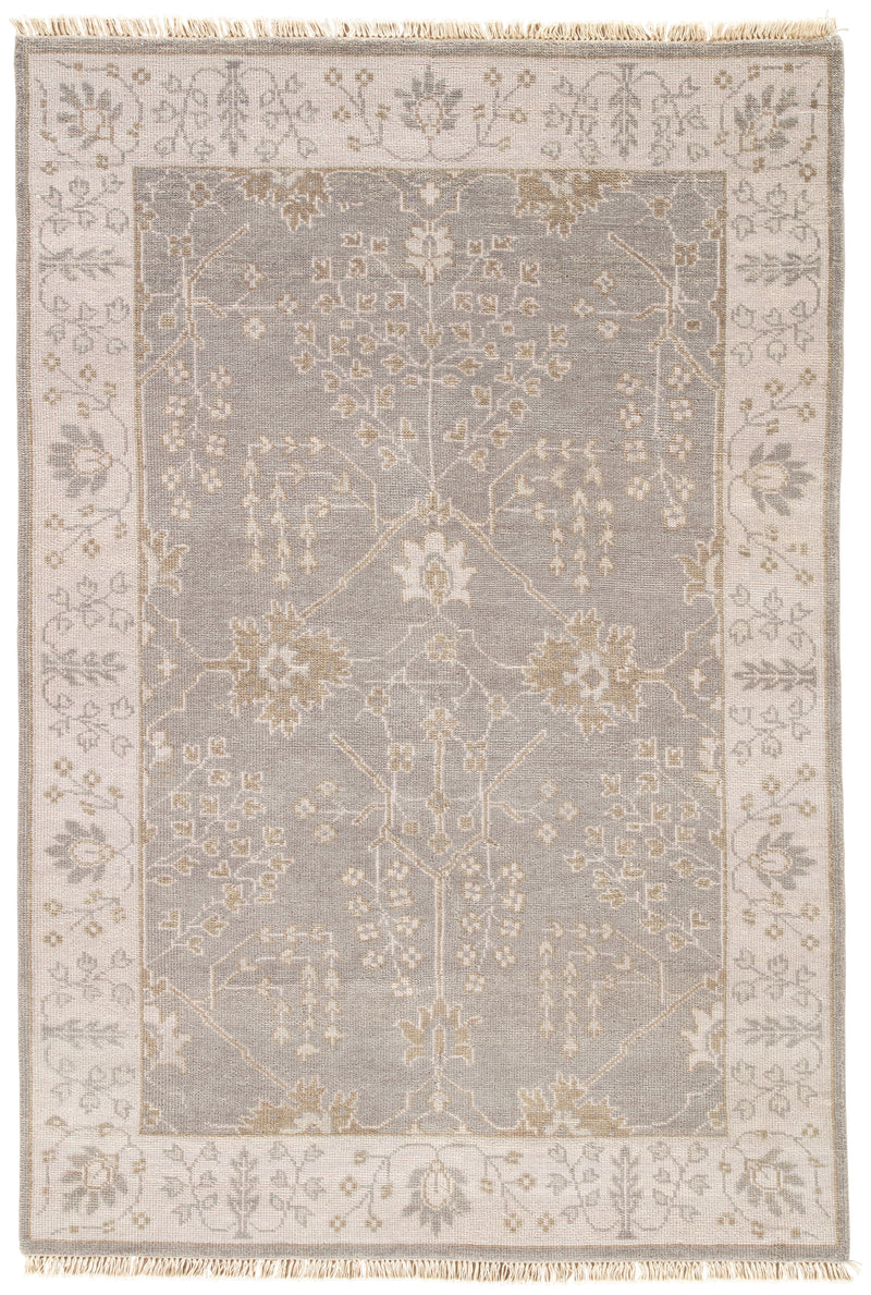 media image for Reagan Border Rug in Pelican & Frost Gray design by Jaipur 257