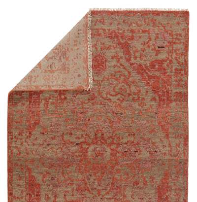 product image for Azar Hand-Knotted Medallion Rust & Taupe Rug by Jaipur Living 65