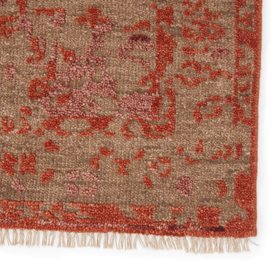 product image for Azar Hand-Knotted Medallion Rust & Taupe Rug by Jaipur Living 3