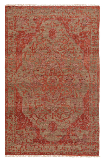product image of Azar Hand-Knotted Medallion Rust & Taupe Rug by Jaipur Living 535