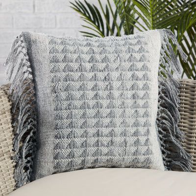 product image for Liri Edris Indoor/Outdoor Gray Pillow 4 1