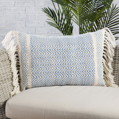 product image for Liri Iker Indoor/Outdoor Light Blue & Ivory Pillow 4 78
