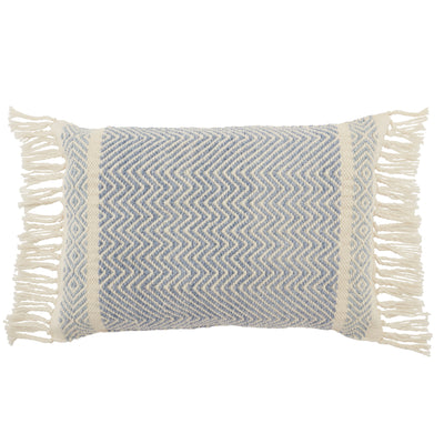 product image for Liri Iker Indoor/Outdoor Light Blue & Ivory Pillow 1 95