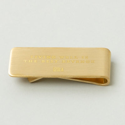 product image for brass money clip living well 1 63
