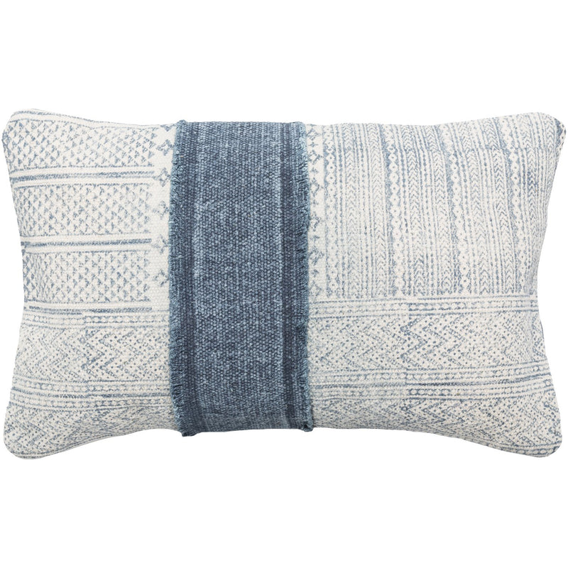 media image for Lola LL-002 Woven Pillow in Cream & Navy by Surya 256
