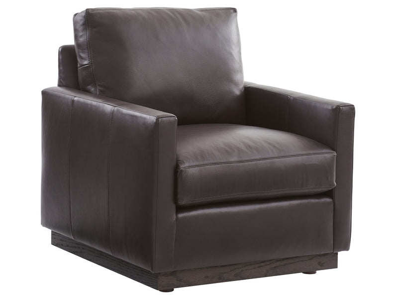 media image for meadow view leather chair by barclay butera 01 5165 11 ll 40 1 215