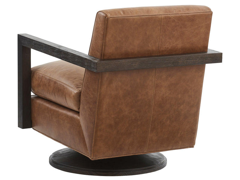 media image for willa leather swivel chair by barclay butera 01 5331 11sw ll 41 2 242