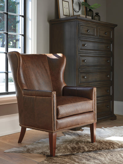 product image for avery leather wing chair by barclay butera 01 5530 11 ll 40 3 83