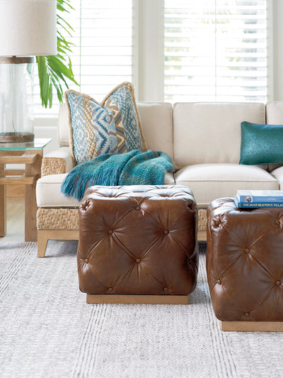 product image for auburn leather ottoman by tommy bahama home 01 7289 45 ll 40 2 25
