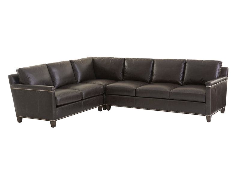 media image for strada leather sectional sofa by lexington 01 7728 50s ll 40 1 273