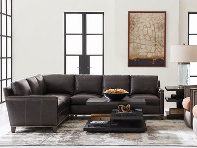 product image for strada leather sectional sofa by lexington 01 7728 50s ll 40 3 4