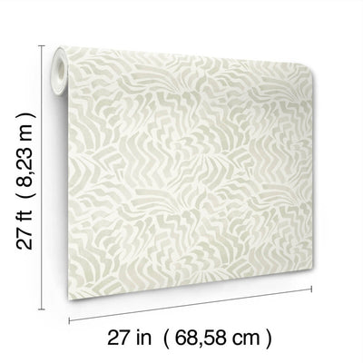 product image for Zora Wave Wallpaper in Light Grey 16