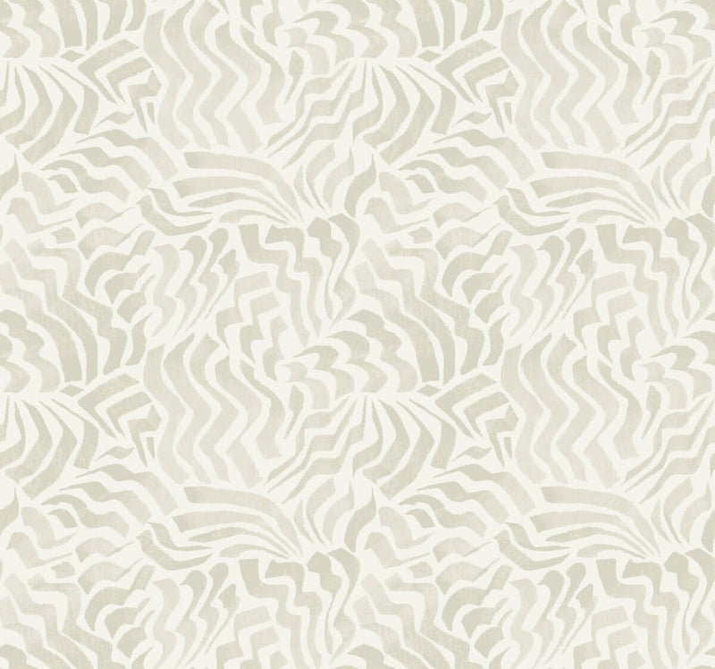 media image for Sample Zora Wave Wallpaper in Light Grey 222
