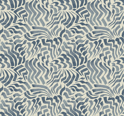 product image for Zora Wave Wallpaper in Denim 53