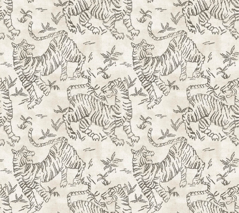 media image for Orly Tigers Wallpaper in White 279