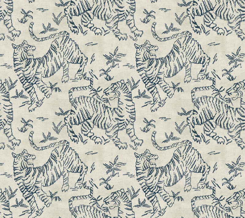 media image for Orly Tigers Wallpaper in Indigo 274