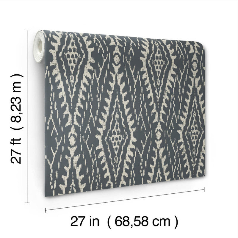 media image for Rousseau Paperweave Wallpaper in Charcoal 23