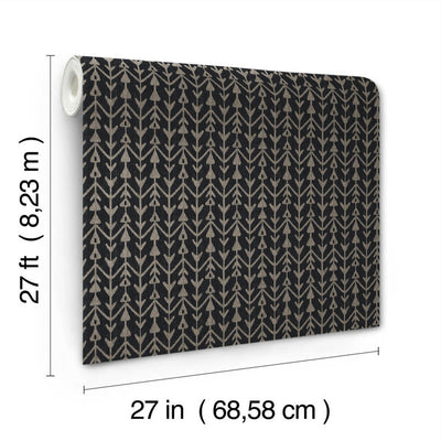 product image for Martigue Stripe Wallpaper in Black 20