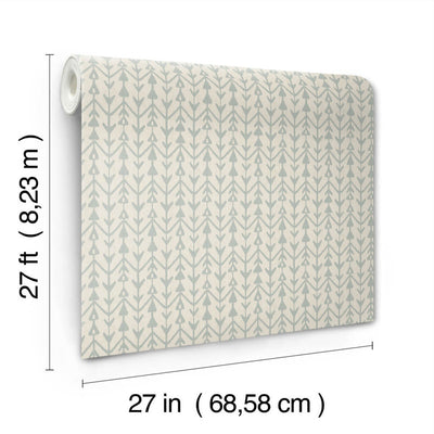 product image for Martigue Stripe Wallpaper in Sage 14