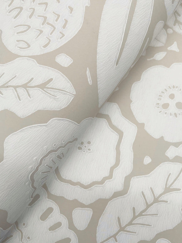 media image for Camille Blossom Wallpaper in Linen 250