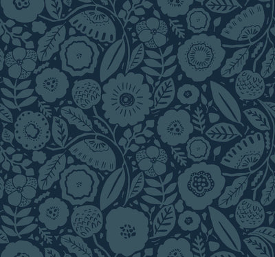 product image of Camille Blossom Wallpaper in Indigo 574