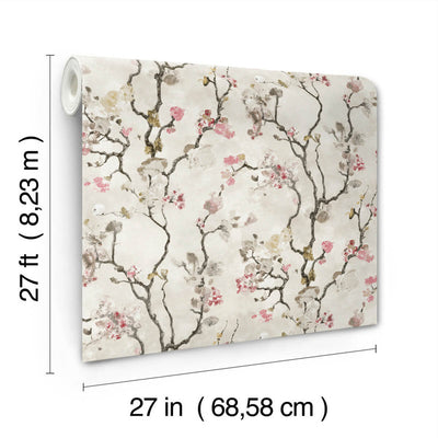 product image for Avril Chinoiserie Wallpaper in Rose 92