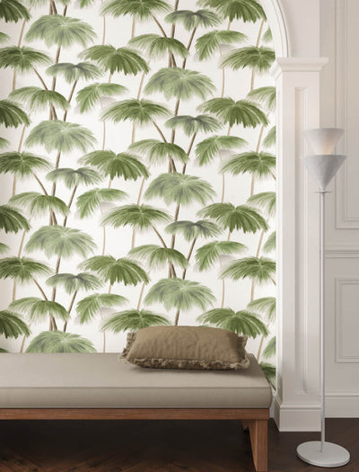 product image for Plein Air Palms Wallpaper in Green 82