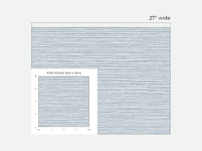 product image for Luxe Sisal Peel-and-Stick Wallpaper in Sea Breeze from the Luxe Haven Collection by Lillian August 23
