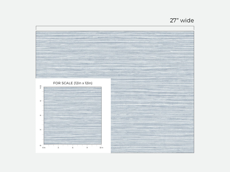 media image for Luxe Sisal Peel-and-Stick Wallpaper in Sea Breeze from the Luxe Haven Collection by Lillian August 257