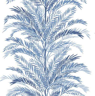 product image for Keana Palm Peel & Stick Wallpaper in Coastal Blue by Lillian August for NextWall 35
