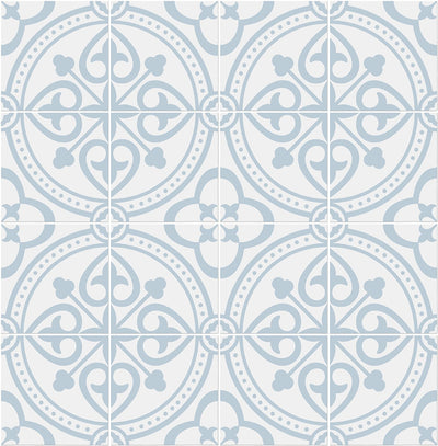 product image for Villa Mar Tile Peel & Stick Wallpaper in Hampton Blue by Lillian August for NextWall 40