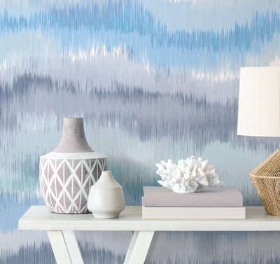 product image for Ikat Waves Wallpaper in Lakeside by Lillian August 4