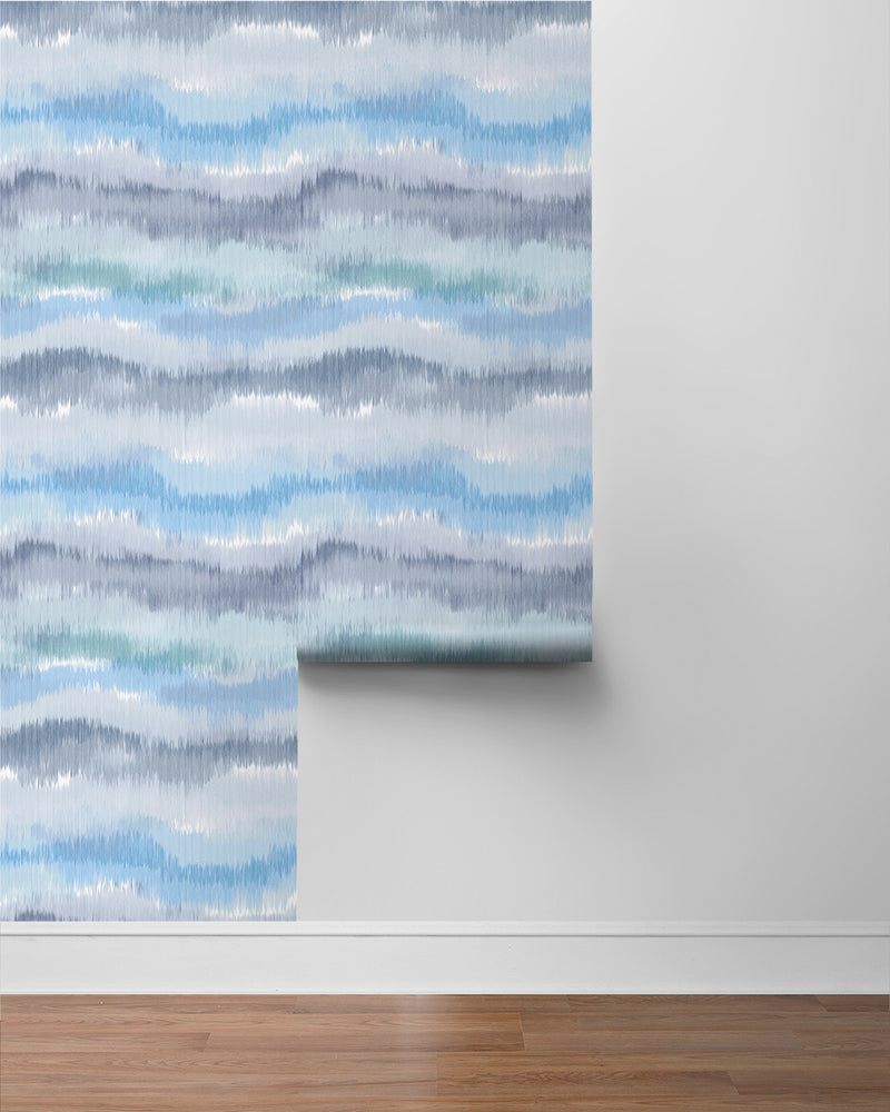 media image for Ikat Waves Wallpaper in Lakeside by Lillian August 217