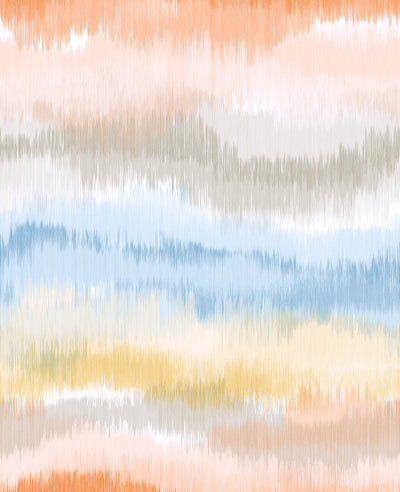 product image for Ikat Waves Wallpaper in Sunset by Lillian August 73