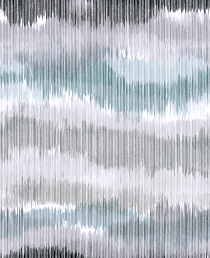 media image for Ikat Waves Wallpaper in Morning Fog by Lillian August 276