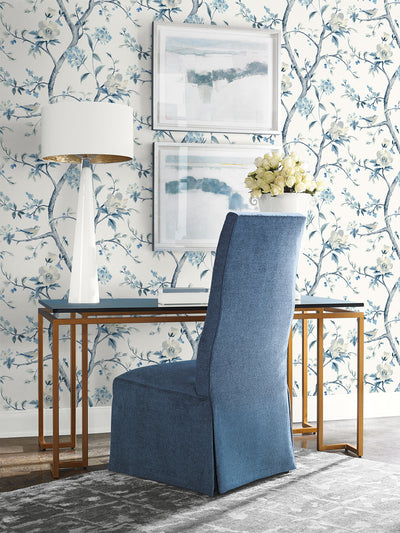 product image for Sparrow Haven Wallpaper in Breezy Blue 27