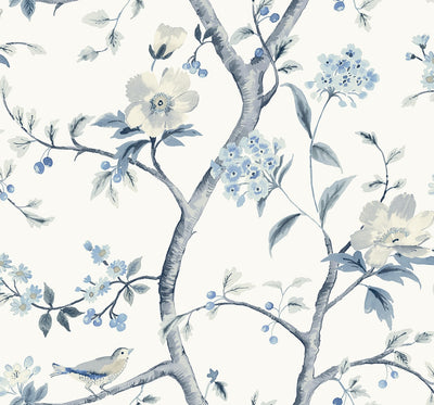 product image for Sparrow Haven Wallpaper in Breezy Blue 64