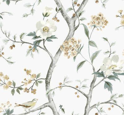 product image for Sparrow Haven Wallpaper in Agave & Cider 64