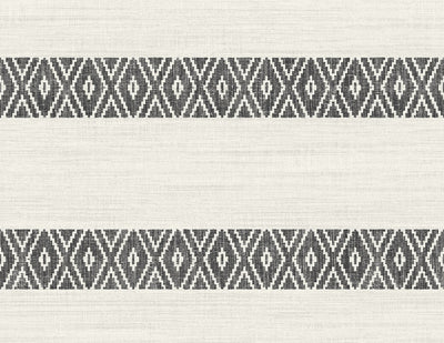 product image of Sample Alani Geo Stripe Wallpaper in Charcoal 515
