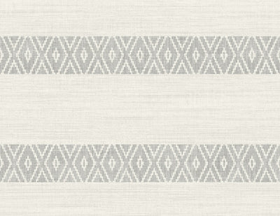 product image of Sample Alani Geo Stripe Wallpaper in Fog 592