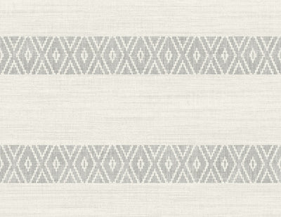 product image of Sample Alani Geo Stripe Wallpaper in Fog 592
